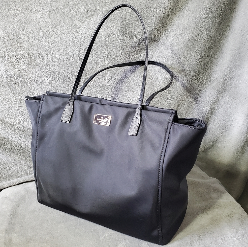 Kate Spade Large Zippered Tote Black